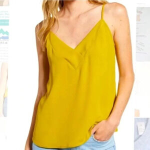 Chelsea 28 Yellow Spaghetti Strap Crossover Camisole‎ Size XS